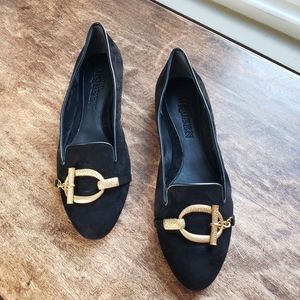 Alexander McQueen Black suede flats
